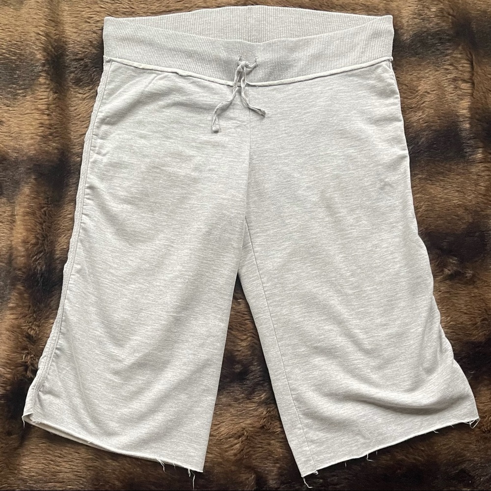 Old Navy Cropped Raw Hem Lounge Pants Gray Size Medium